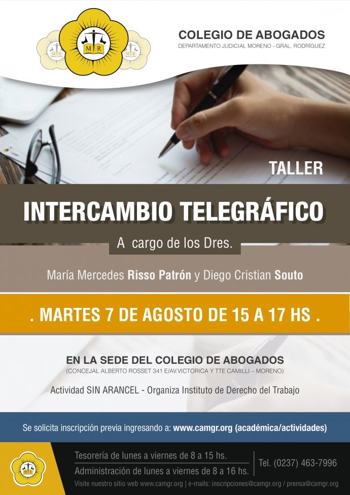 TALLER INTERCAMBIO TELEGRAFICO
